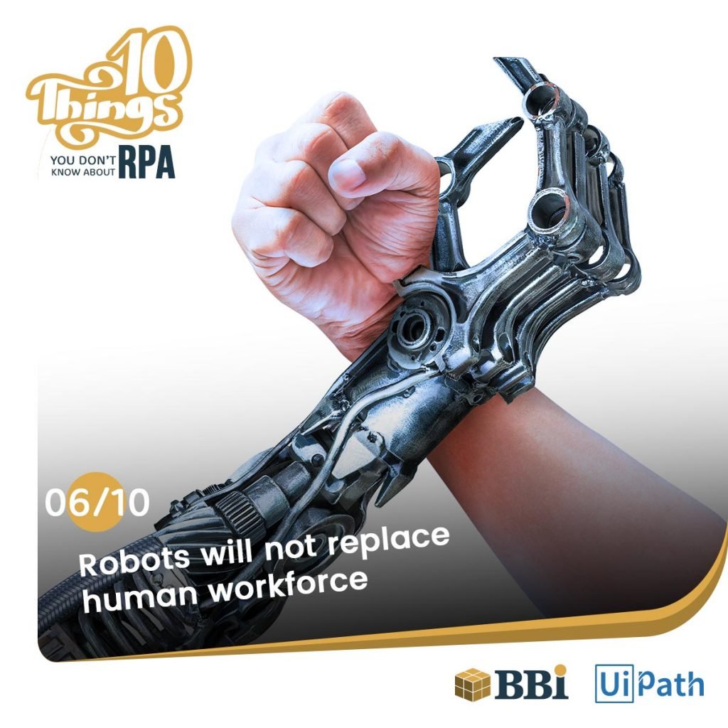 RPA Software Robots will not replace humans